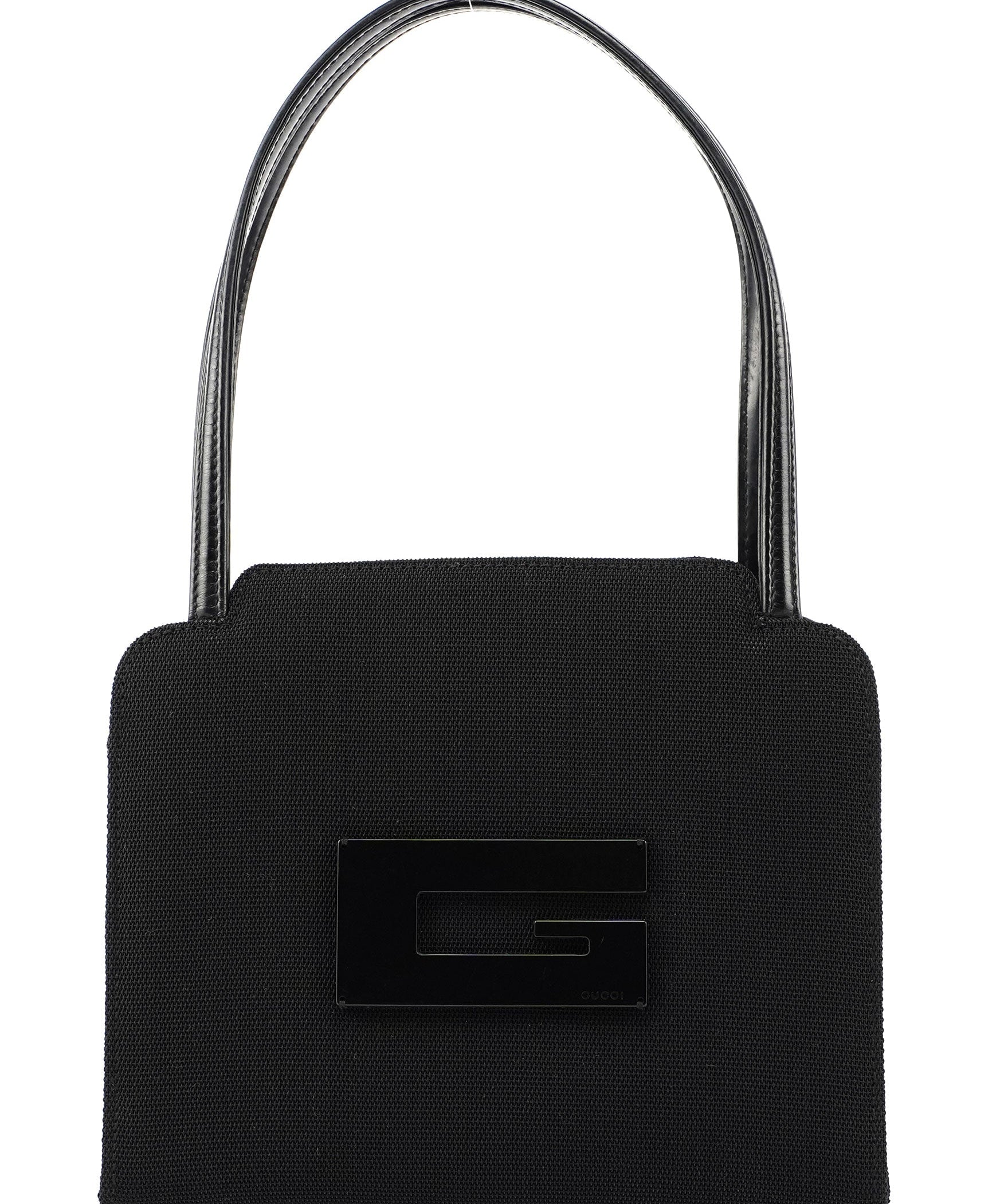 Gucci Black Nylon Square G Handbag