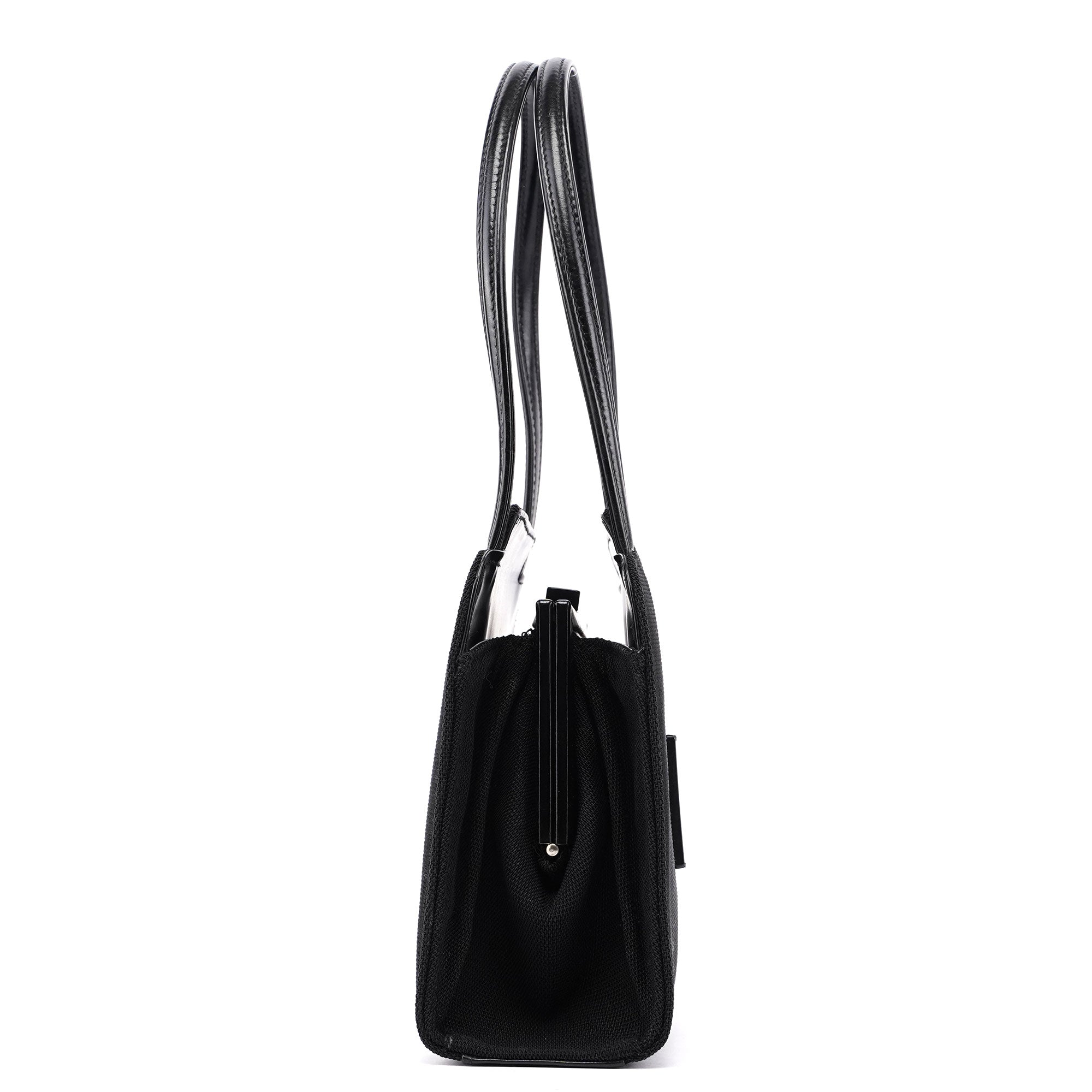 Gucci Black Nylon Square G Handbag