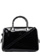 Gucci Black Patent Leather Bamboo 2-Way Tote