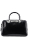 Gucci Black Patent Leather Bamboo Tote