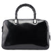 Gucci Black Patent Leather Bamboo Tote