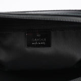Gucci Black Patent Leather Bamboo Tote Bag