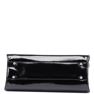 Gucci Black Patent Leather Clutch Shoulder Bag