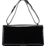 Gucci Black Patent Leather Flap Shoulder Bag
