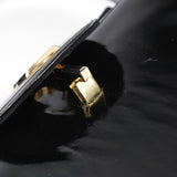 Gucci Black Patent Leather G Shoulder Bag