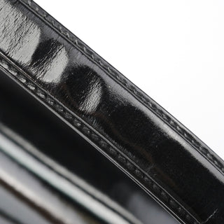 Gucci Black Patent Leather G Shoulder Bag