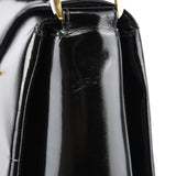 Gucci Black Patent Leather G Shoulder Bag