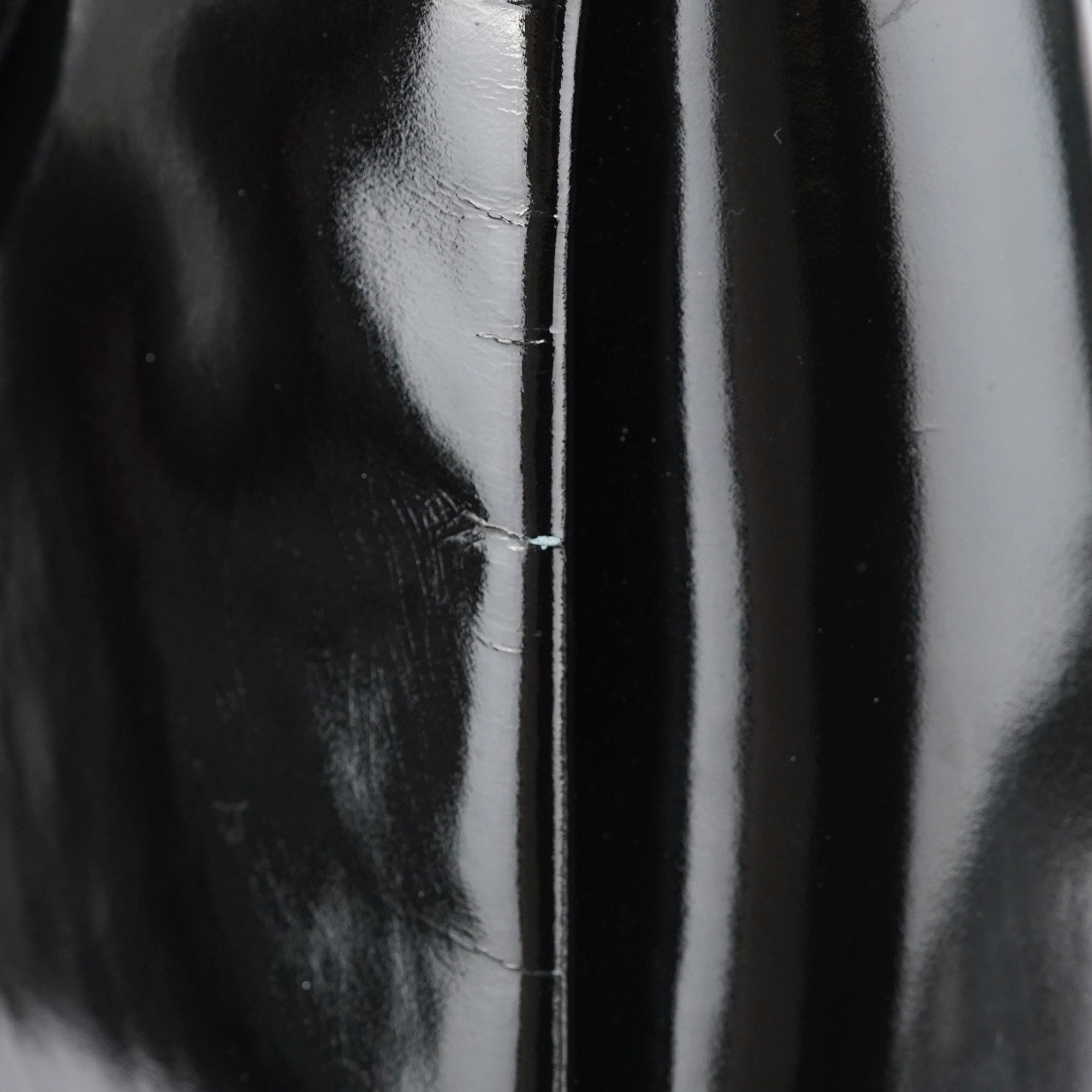 Gucci Black Patent Leather G Shoulder Bag