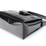 Gucci Black Patent Leather G Shoulder Bag