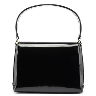 Gucci Black Patent Leather G Shoulder Bag
