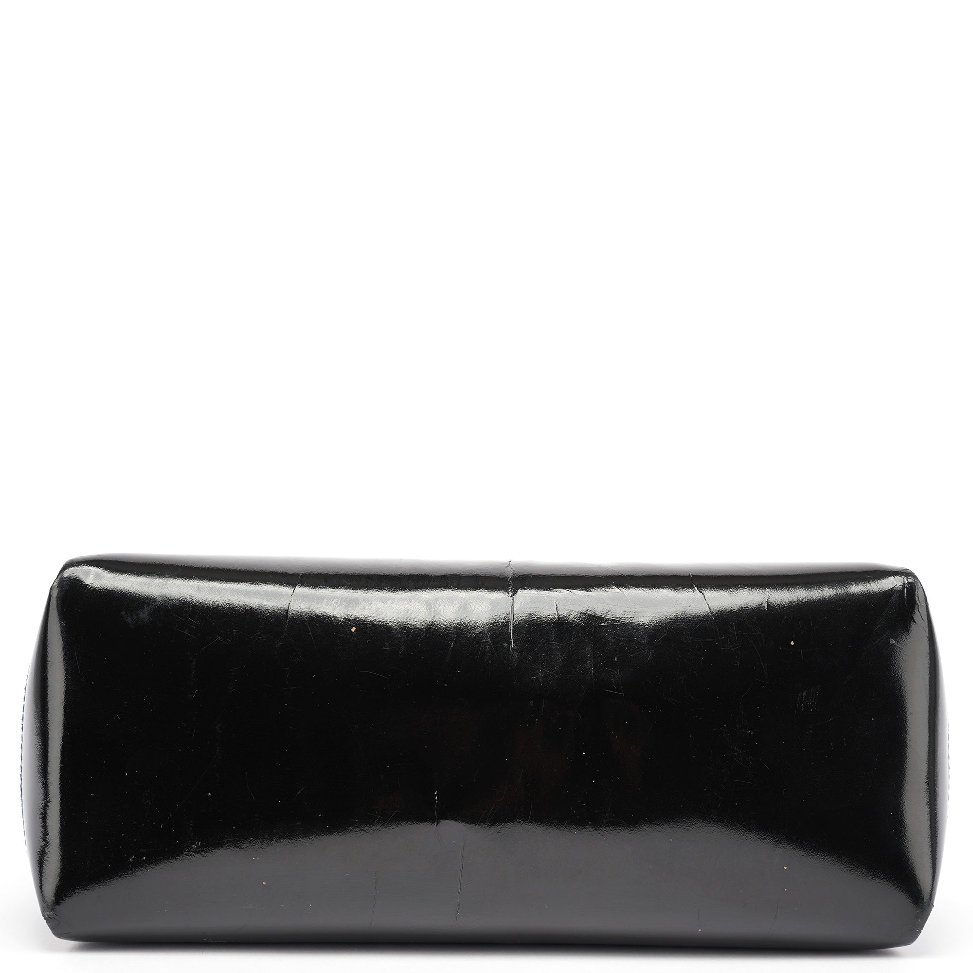 Gucci Black Patent Leather G Shoulder Bag