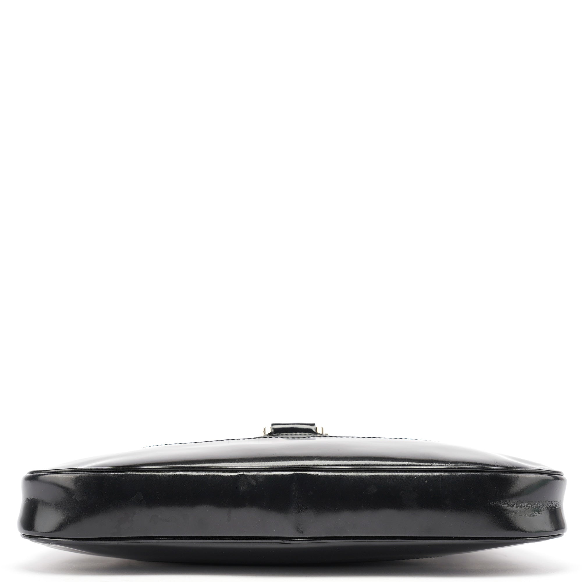 Gucci Sac porté épaule Jackie en cuir verni noir