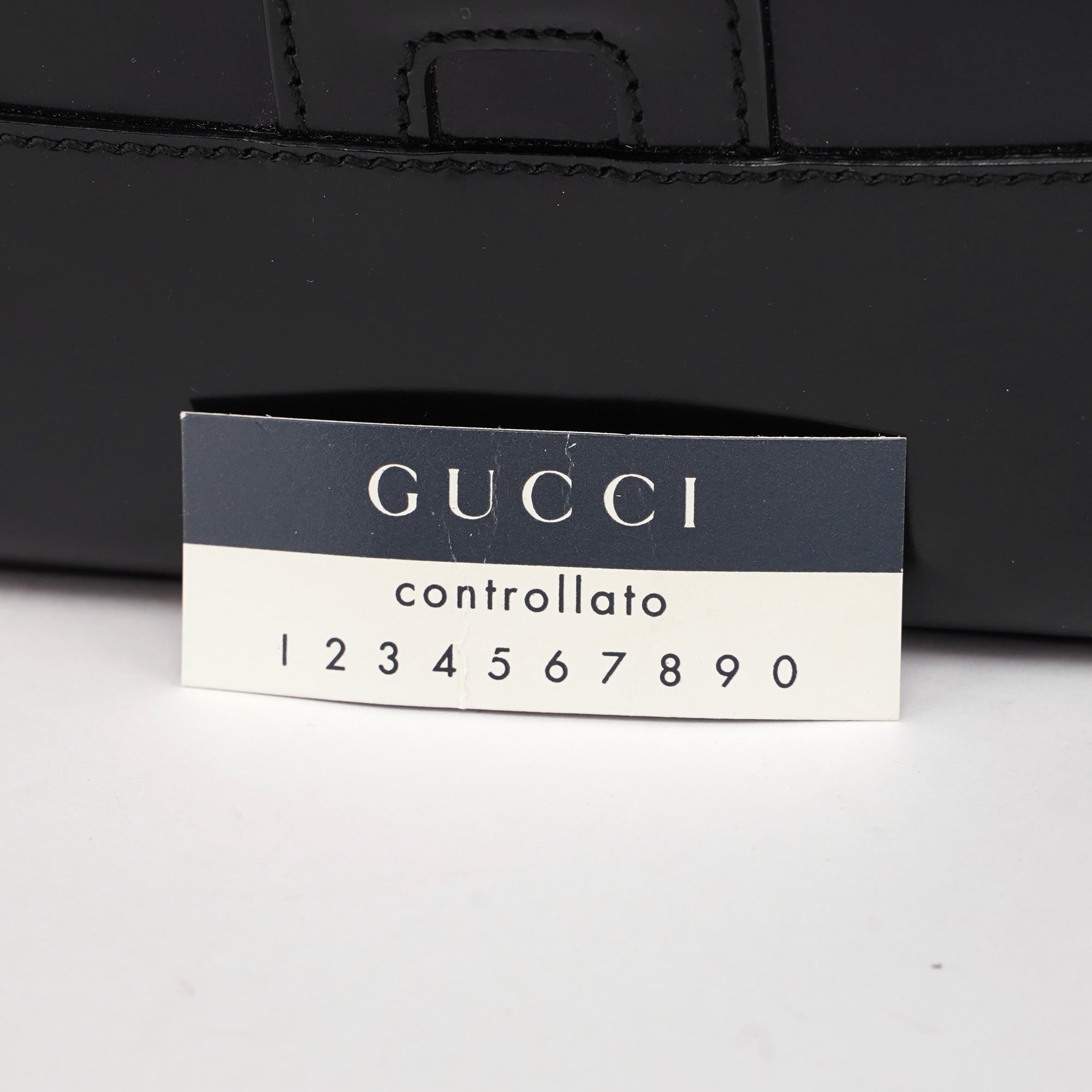 Gucci Black Patent Leather Jackie Shoulder Bag