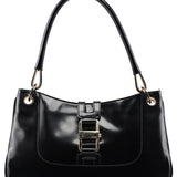 Gucci Black Patent Leather Jackie Shoulder Bag
