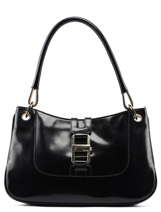 Gucci Black Patent Leather Jackie Shoulder Bag