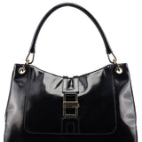 Gucci Black Patent Leather Jackie Shoulder Bag
