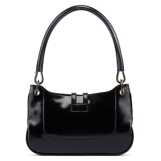 Gucci Black Patent Leather Jackie Shoulder Bag