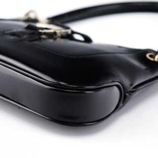 Gucci Black Patent Leather Jackie Shoulder Bag