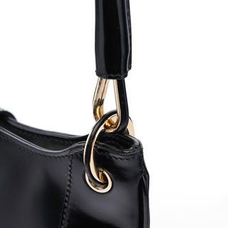 Gucci Black Patent Leather Jackie Shoulder Bag