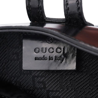 Gucci Black Patent Leather Jackie Shoulder Bag