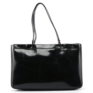 Gucci Black Patent Leather Jackie Tote