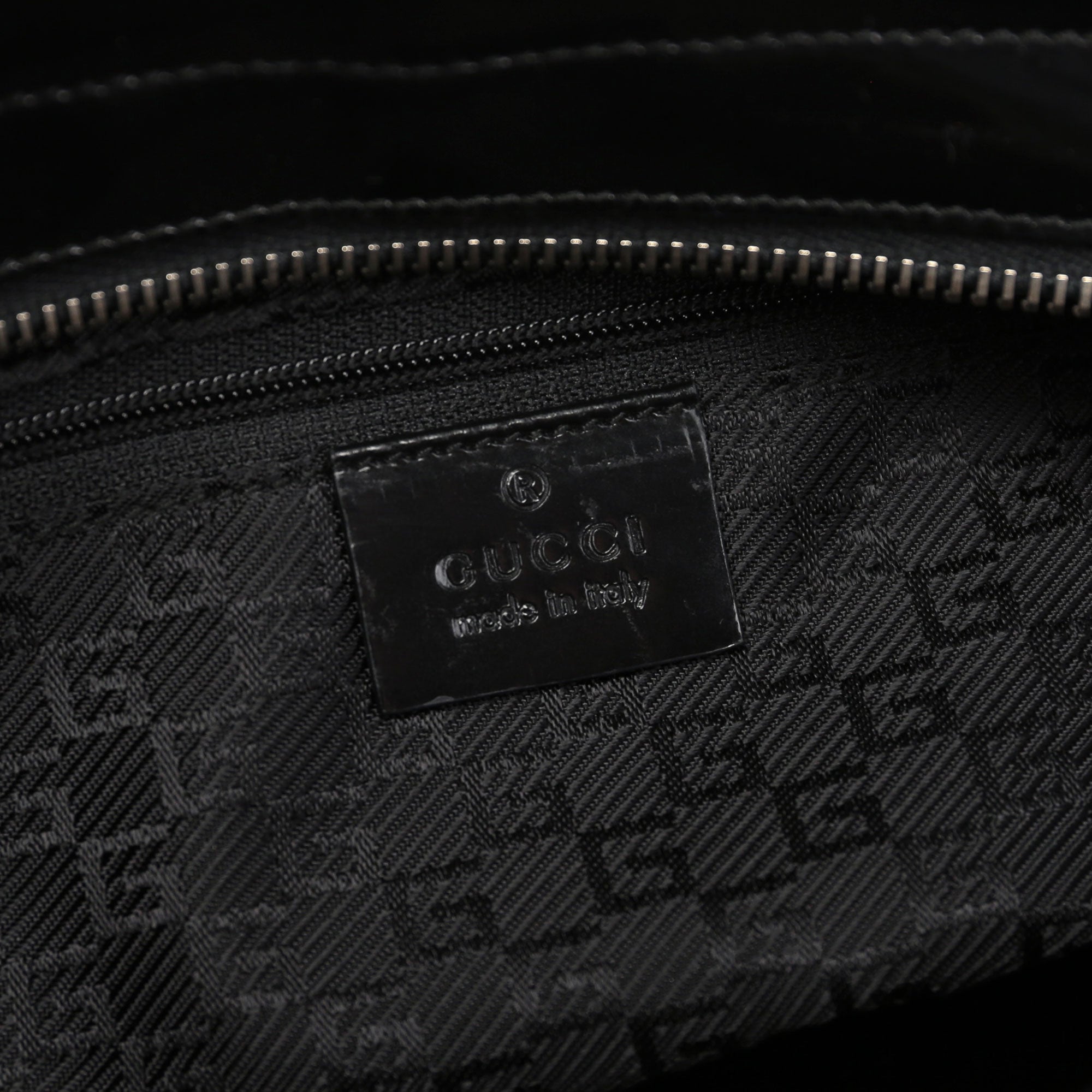 Gucci Sac cabas Jackie en cuir verni noir