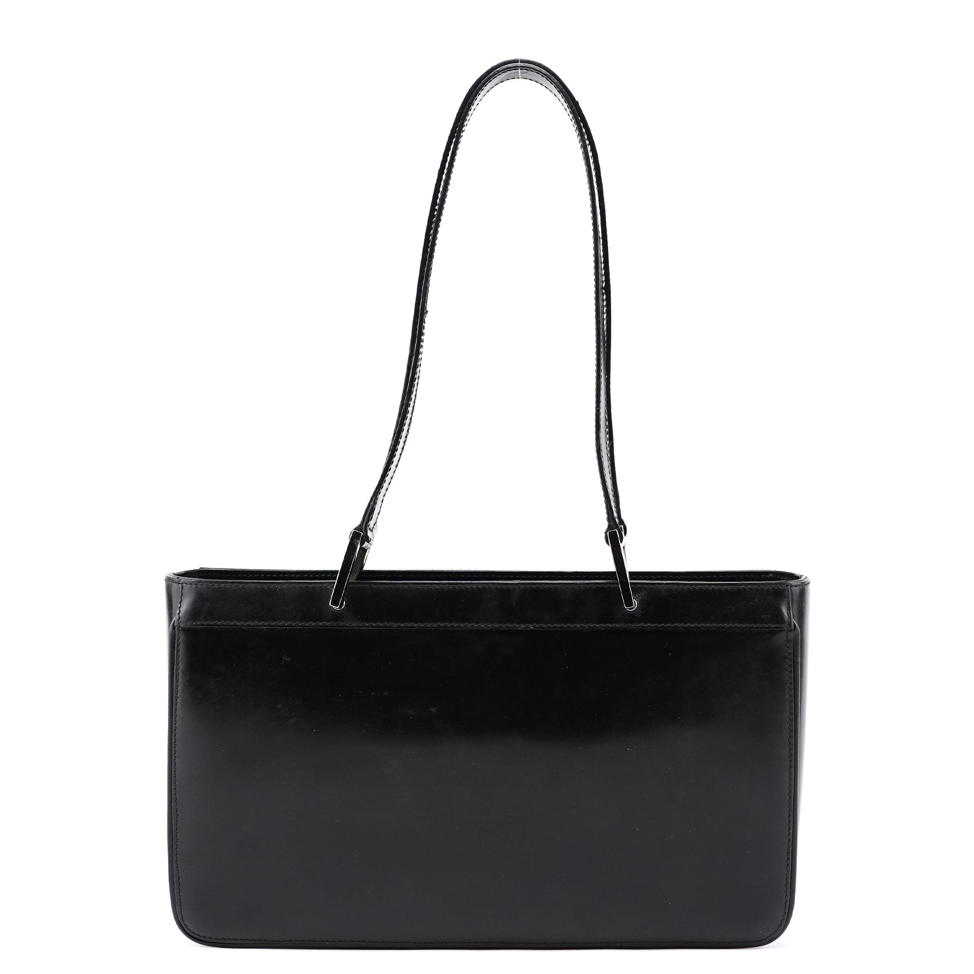 Gucci Black Patent Leather Jackie Tote