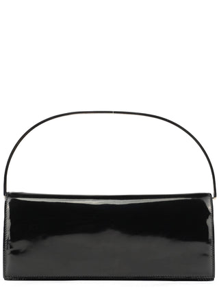 Gucci Black Patent Leather Metal Handle Bag