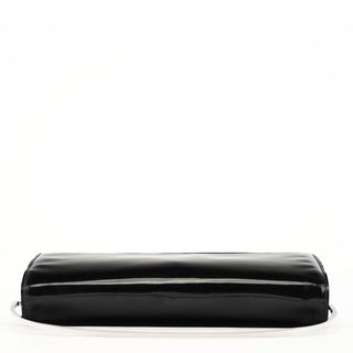 Gucci Black Patent Leather Metal Handle Bag