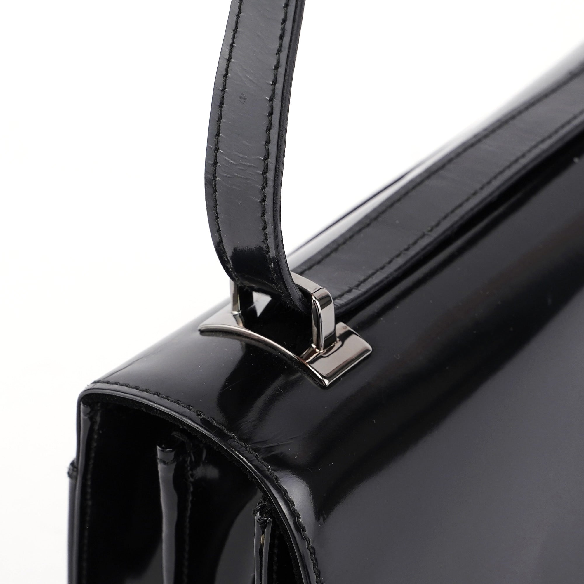 Gucci Black Patent Leather Shoulder Bag