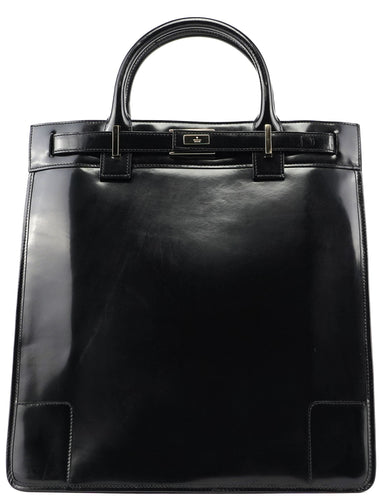 Gucci Black Patent Leather Tote