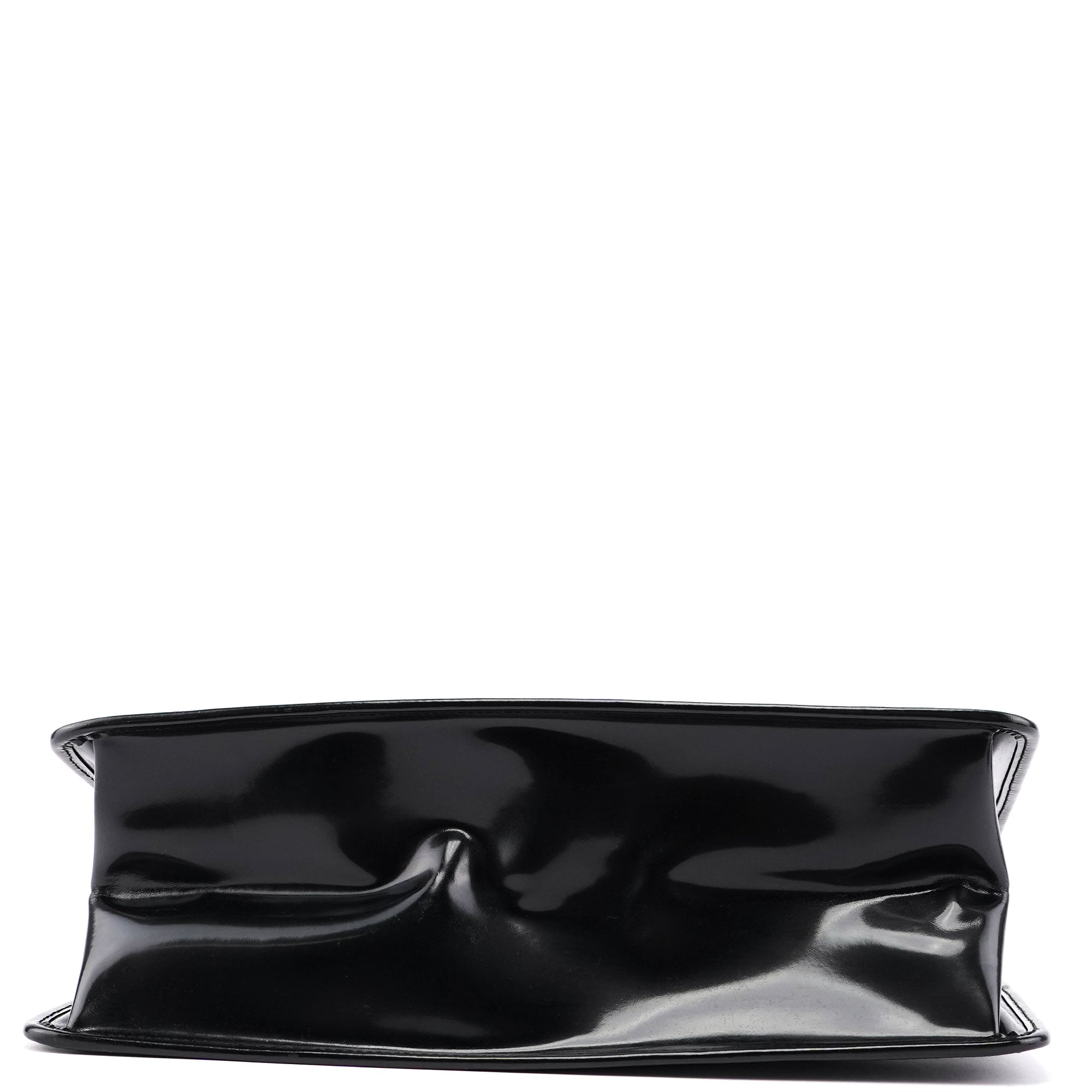 Gucci Tote Bag aus schwarzem Lackleder