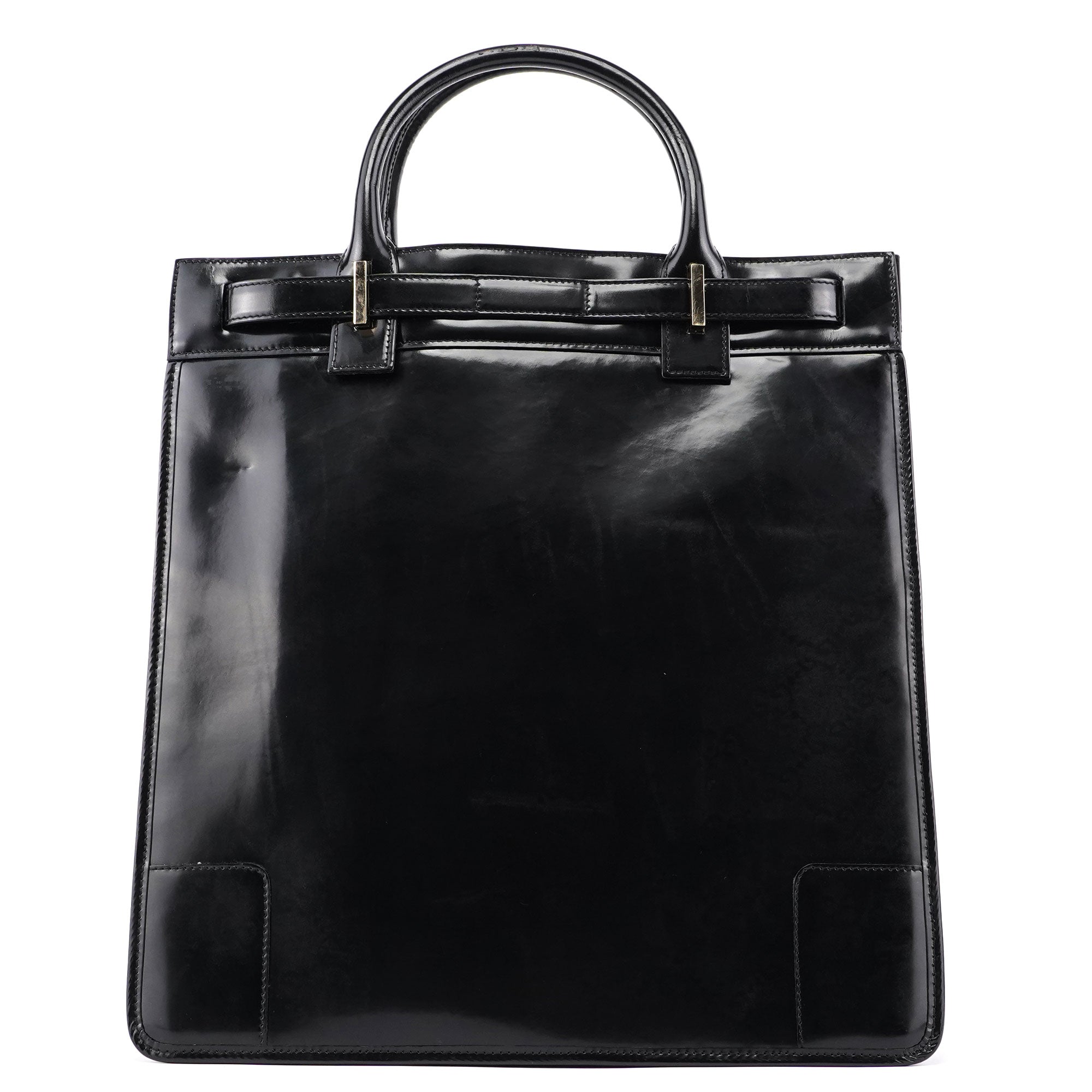 Gucci Black Patent Leather Tote