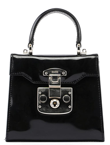 Gucci Black Patent Micro Ladylock