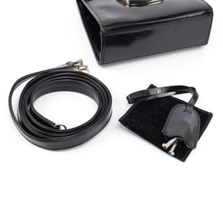 Gucci Black Patent Micro Ladylock