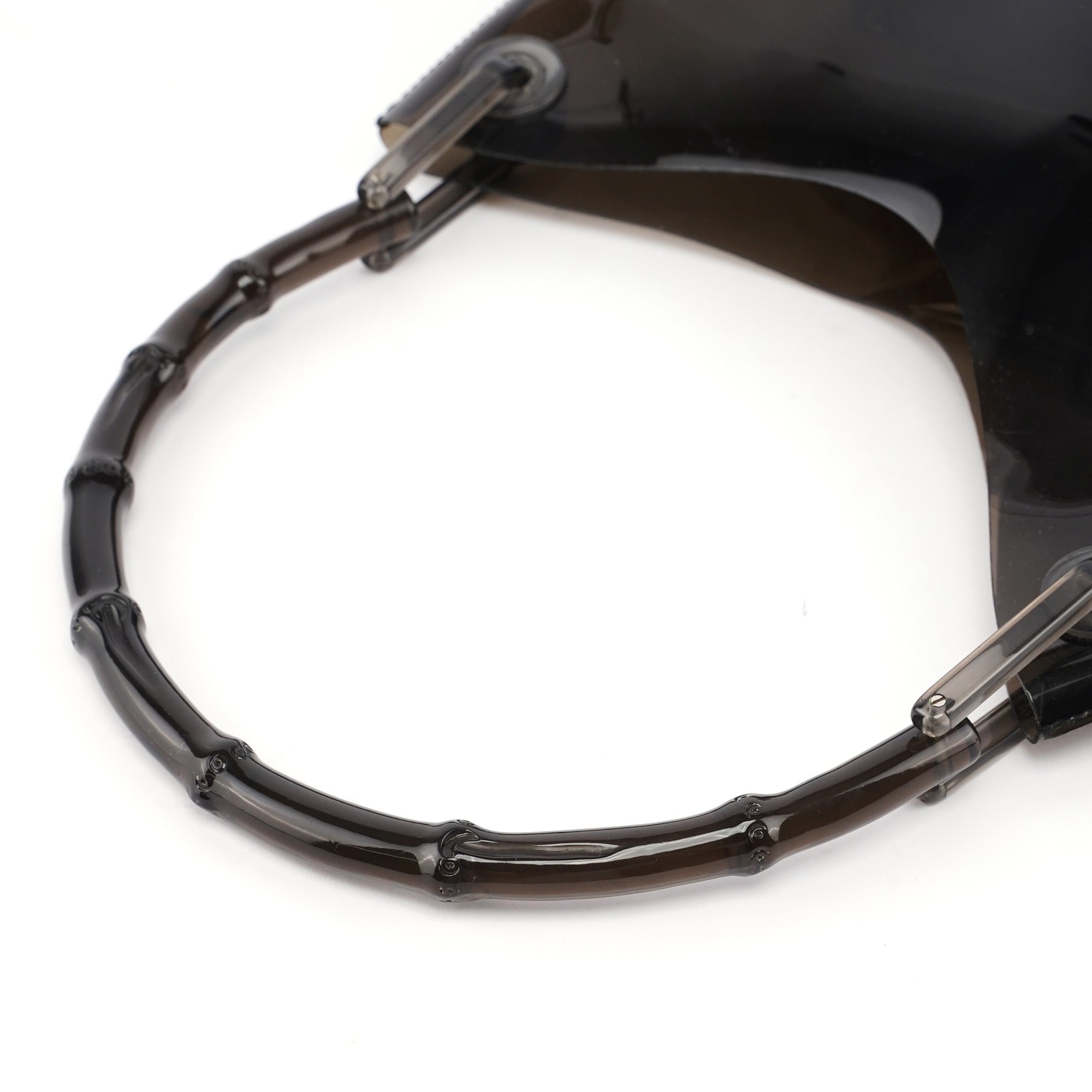 Gucci Sac porté épaule Plastic Bamboo noir