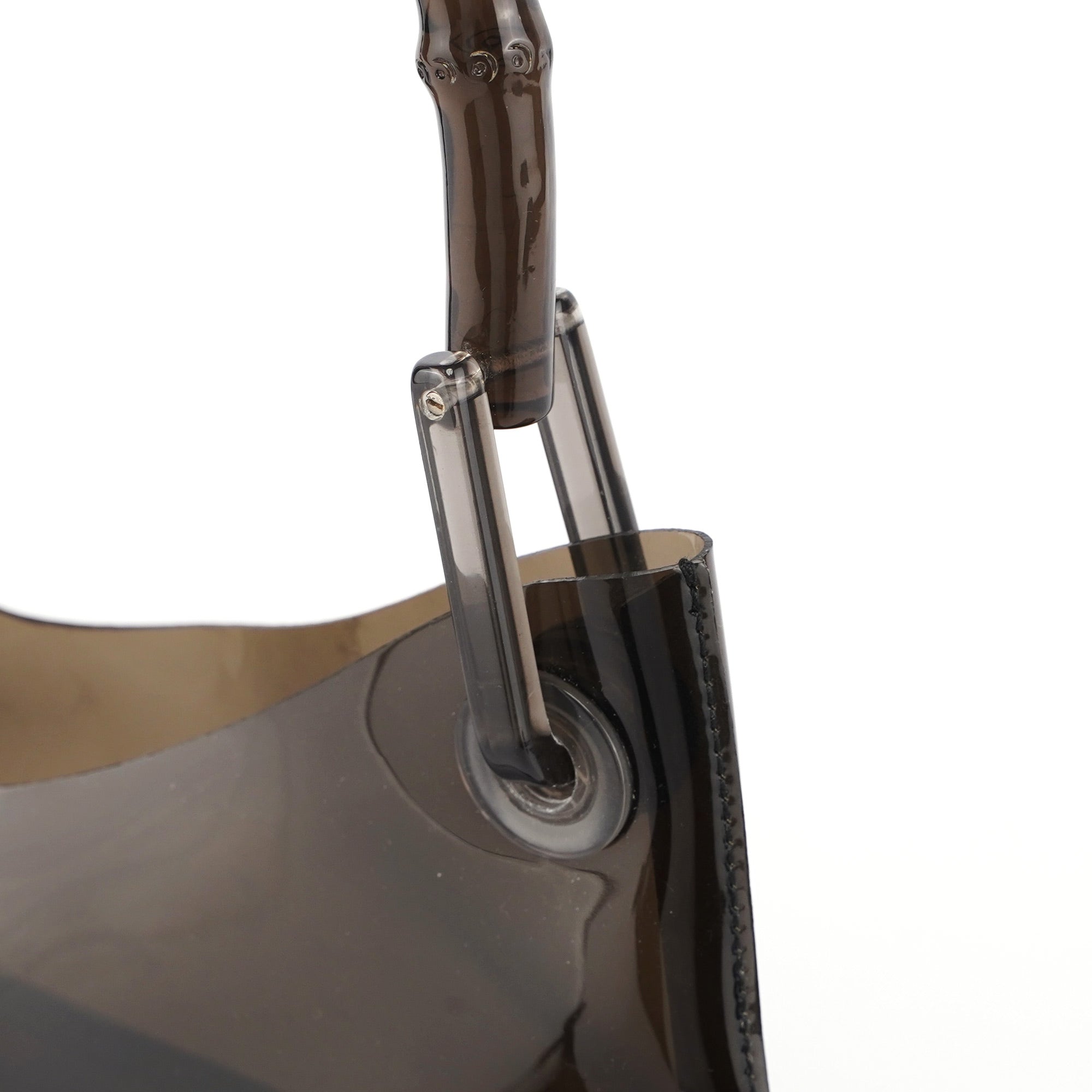 Gucci Sac porté épaule Plastic Bamboo noir