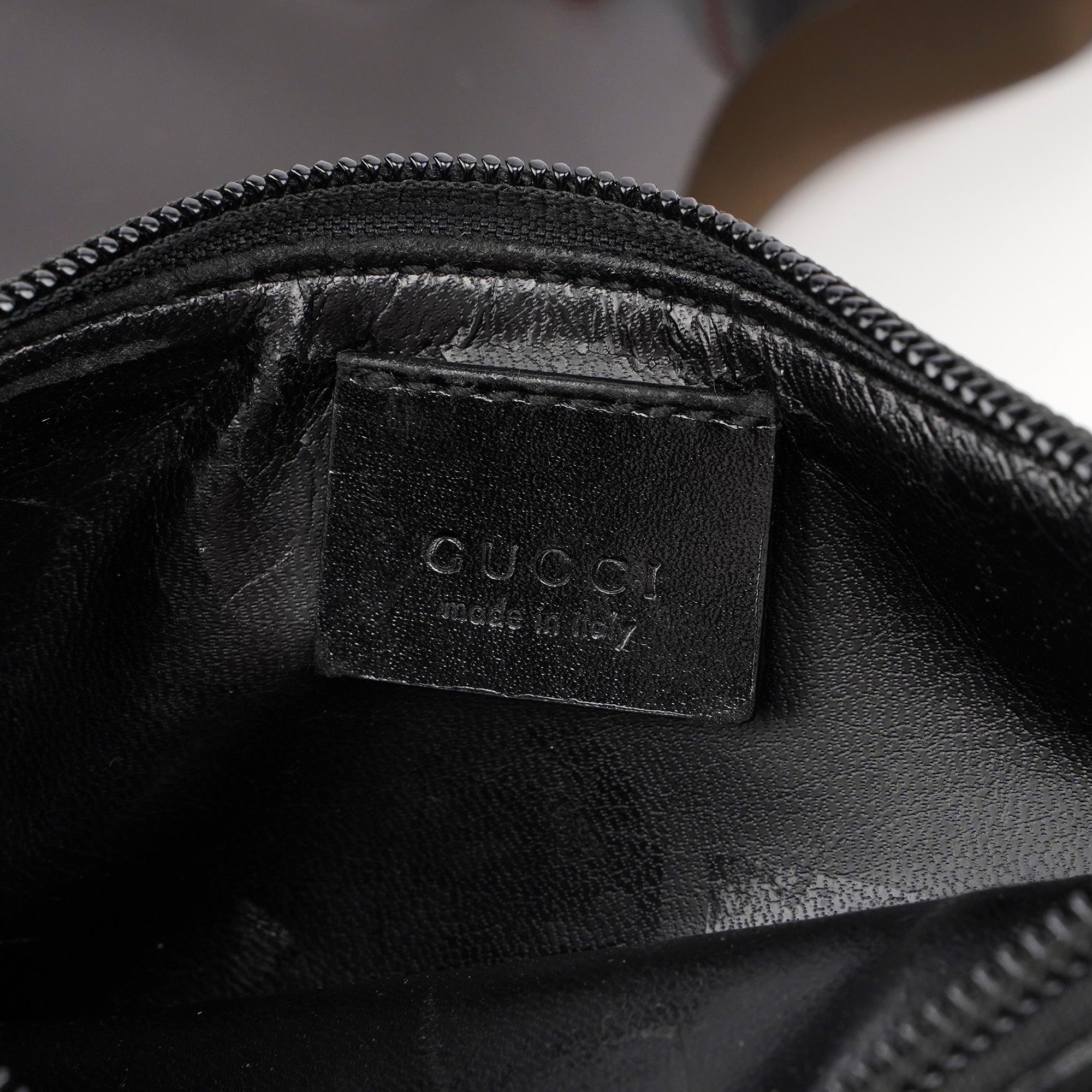 Gucci Black Plastic Bamboo Shoulder Bag