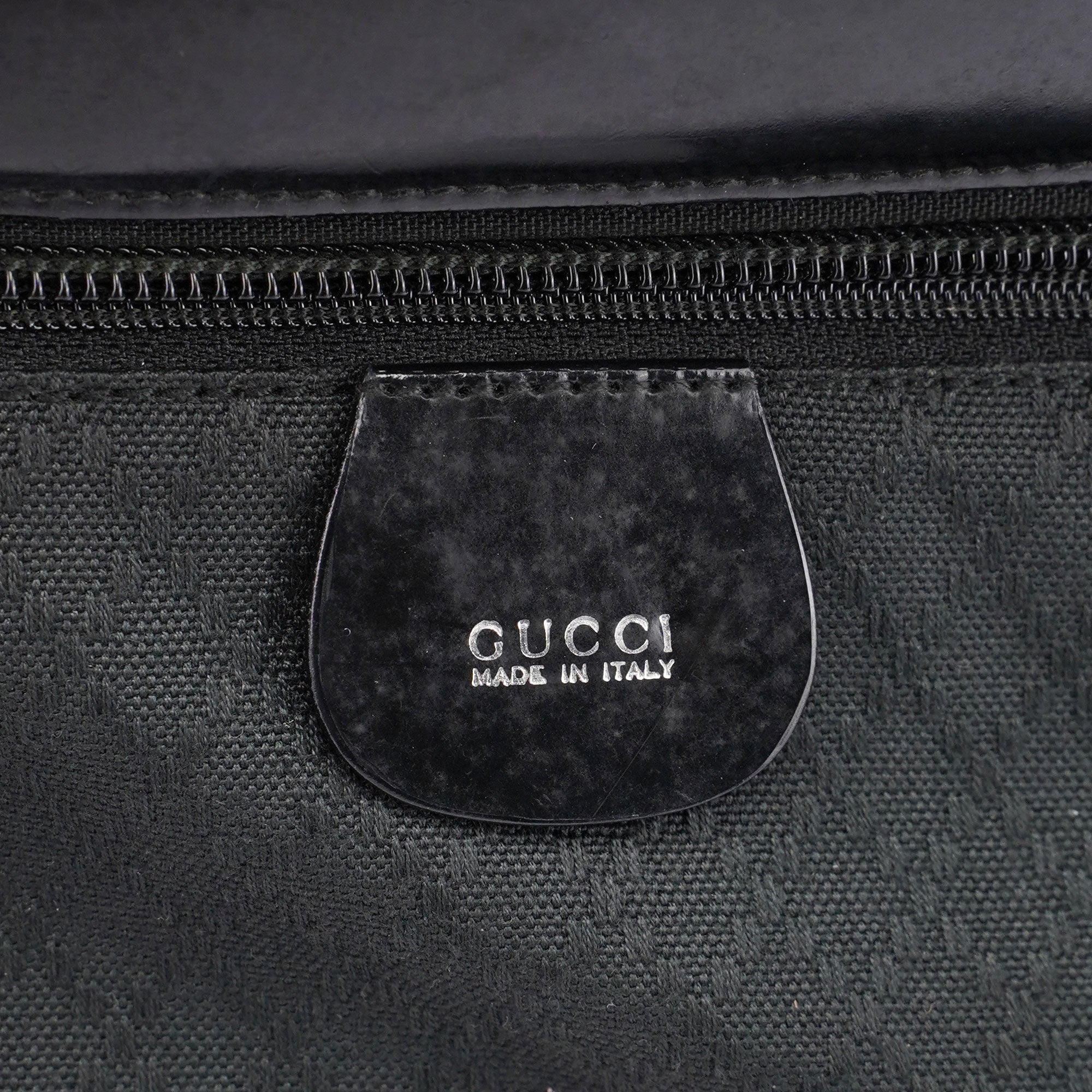 Gucci Black Quilted Bamboo Tote