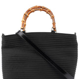 Gucci Black Quilted Bamboo Tote