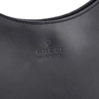 Gucci Black Red Bamboo Shoulder Bag