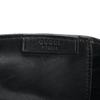 Gucci Black Ruched Leather Shoulder Bag