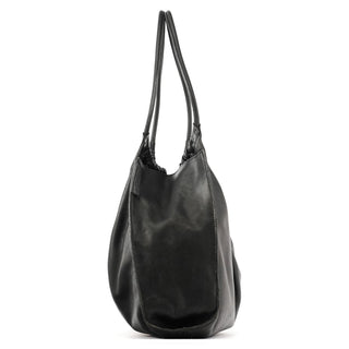 Gucci Black Ruched Leather Shoulder Bag