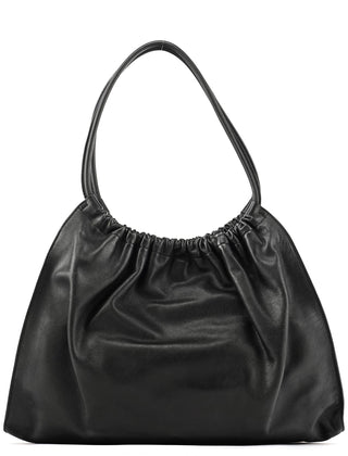 Gucci Black Ruched Leather Shoulder Bag