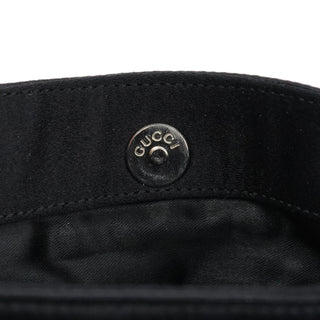 Gucci Black Satin Bamboo Mini 2-Way Bag