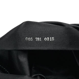 Gucci Black Satin Bamboo Mini 2-Way Bag