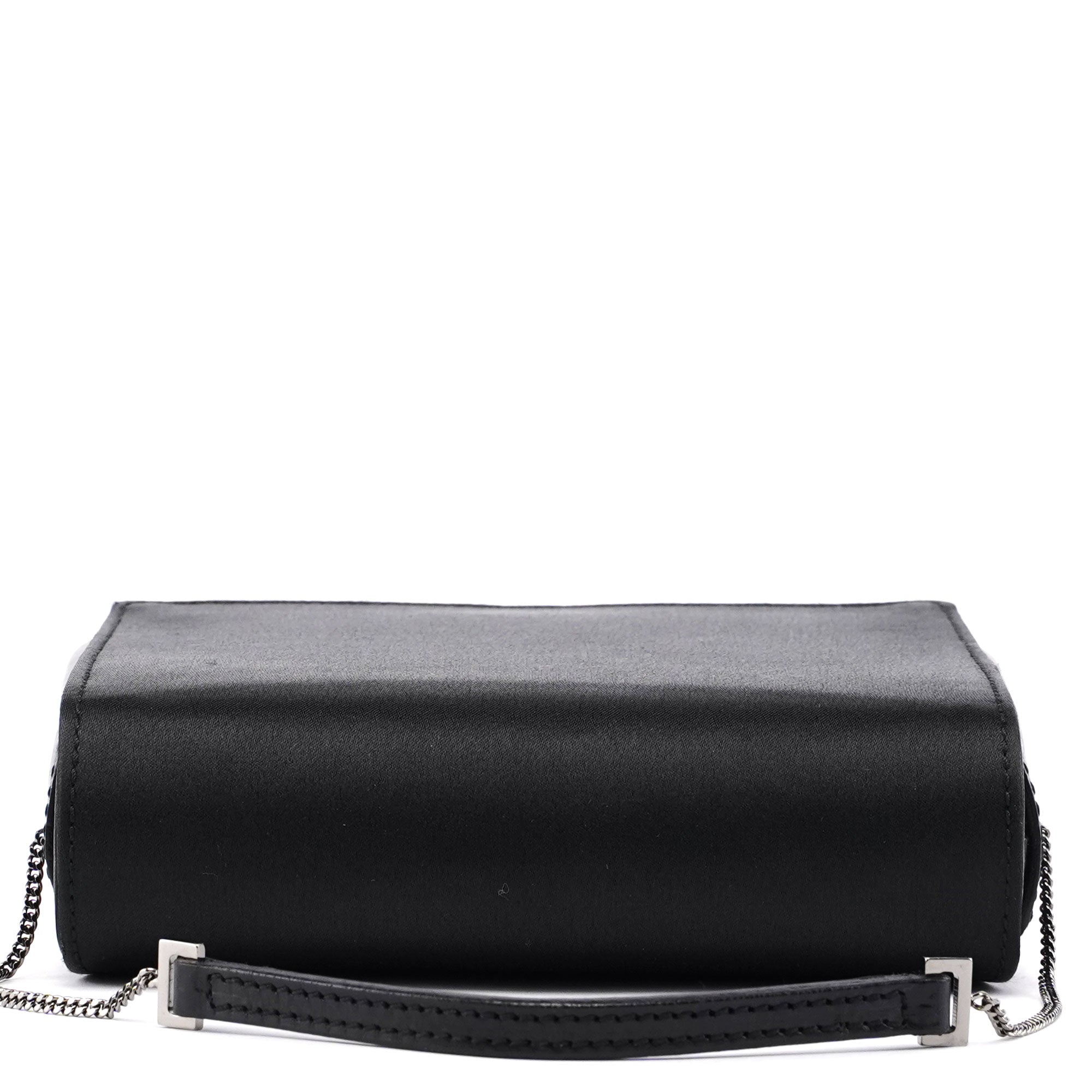 Gucci Black Satin Calfskin Mini Shoulder Bag