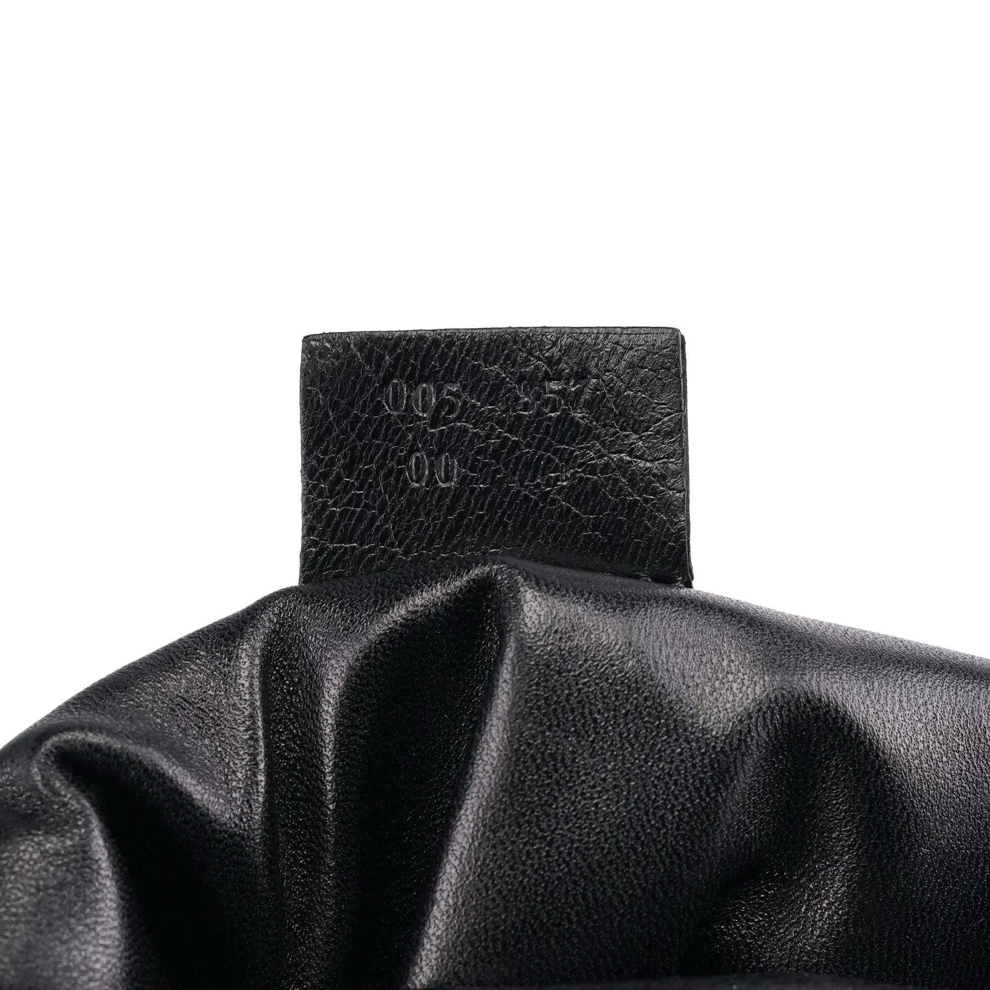 Gucci Black Satin Mini Loop Handbag