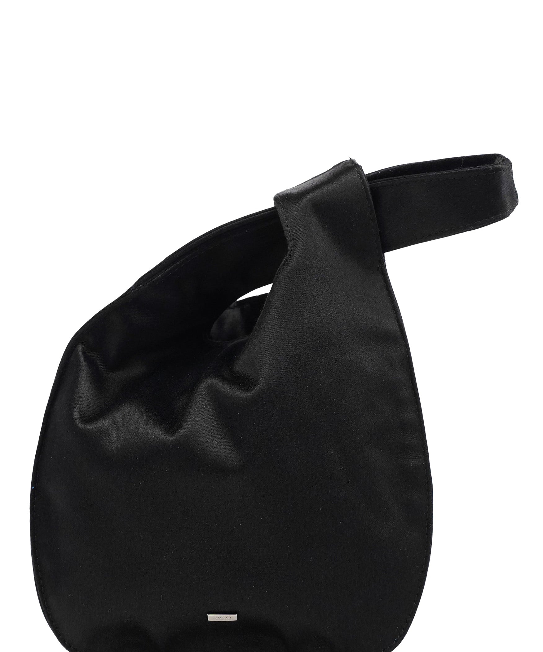 Gucci Black Satin Mini Loop Handbag