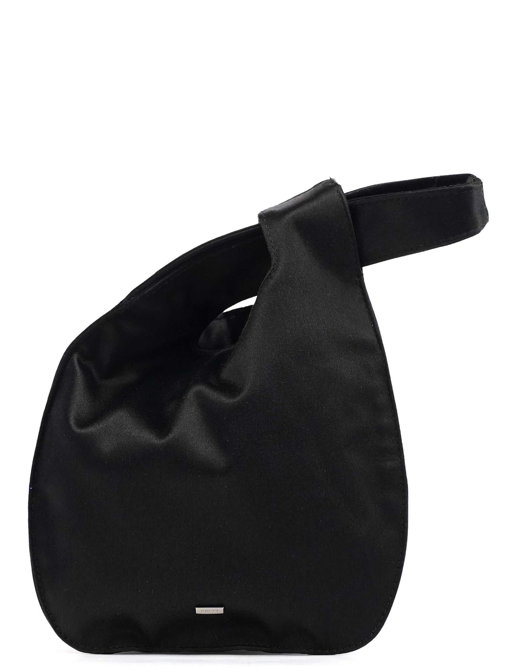 Gucci Black Satin Mini Loop Handbag